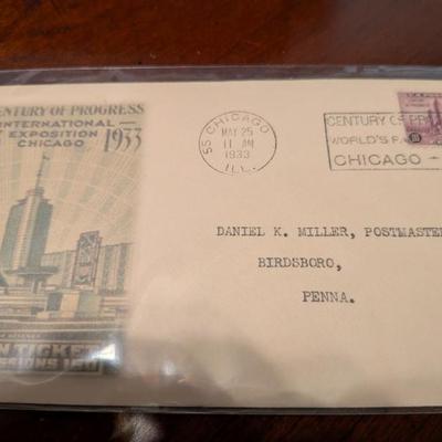 Step back to the 1930s with this lot of three vintage envelopes from the famous "Century of Progress" World's Fair in...