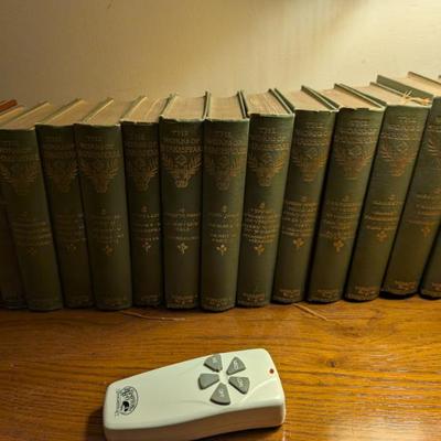 A beautiful and complete set of "The Works of Shakespeare," published in 1907. Edited by Israel Gollancz and published by J. M....