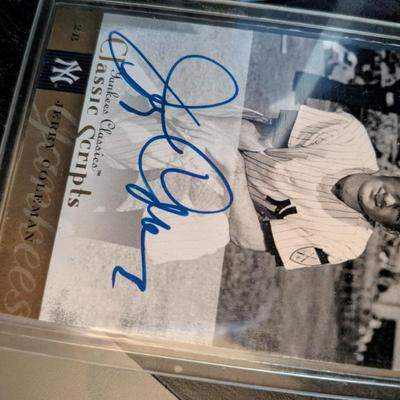 A great piece for any New York Yankees fan or collector! This card features an authentic signature from Jerry Coleman, a beloved Yankee...