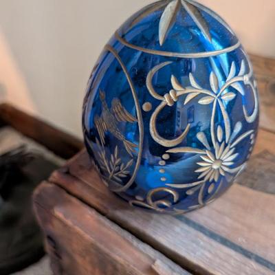 A beautiful and comprehensive collection of seven decorative glass eggs in the classic Fabergé style. Handcrafted in Russia, these eggs...