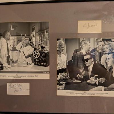 A rare and unique piece of film and sports history! This framed two-panel print from the classic film The Thief features...