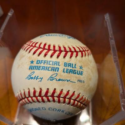 An extraordinary piece of baseball history! This official league baseball is a must-have for a serious collector, featuring the...