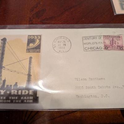 Step back to the 1930s with this lot of three vintage envelopes from the famous "Century of Progress" World's Fair in...