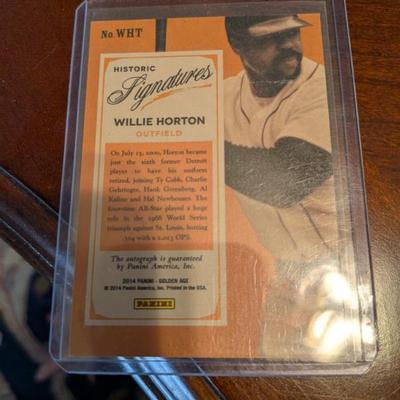 This is a great collectible for any baseball fan, featuring an authentic signature from Detroit Tigers legend Willie Horton. The...
