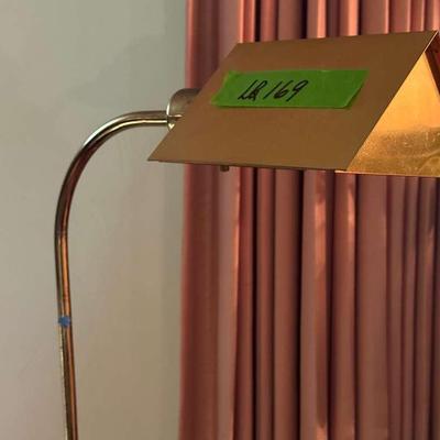 Lot 169:  Brass Pole Lamp-  Heavy