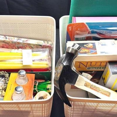 Lot 137:  Mystery Lot… Hammers, Candles, Clock, Egg Dish, Etc