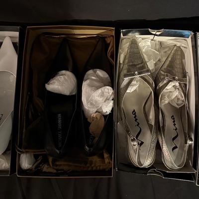 Lot 416: Lot of 4 Women’s High Heel Shoes – Size 8 – Michael Shannon, Nina, Italian Designer