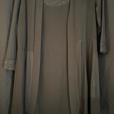 Lot 320: Five Womens Vintage Beaded Black Womens Clothing Sets 