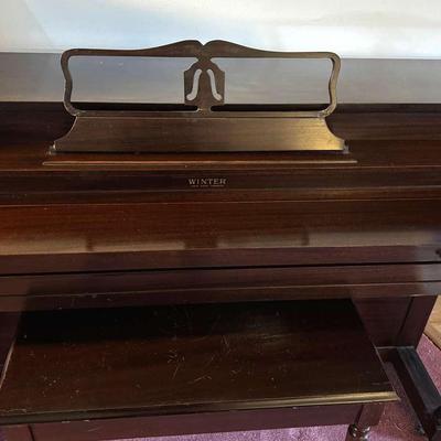 Lot 155: WINTER Piano And Bench