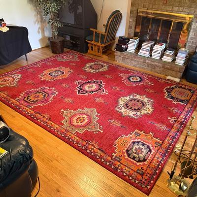 Lot 413: Oriental Weavers Bohemian Area Rug – 7’10” x 11’ – Red Multi-Color