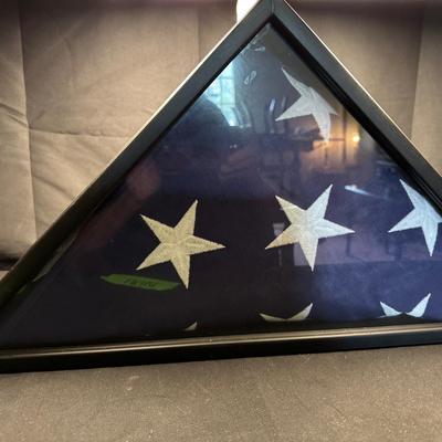 Lot 167:  USA Flag And Case