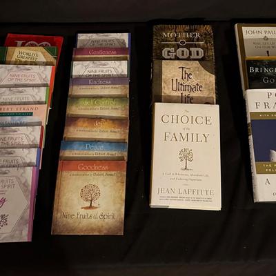 Lo5 407: Large Lot of Christian & Inspirational Books – Nine Fruits of the Spirit Series, Devotional
