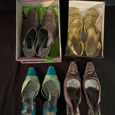 Lot 425: Lot of 4 Women’s High Heel Shoes – Size 7.5 – J. Renee, Margaret Jerrold, Michelle