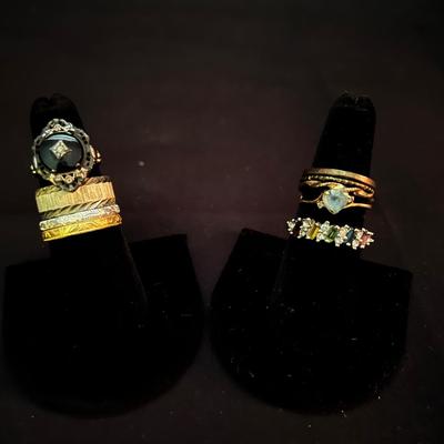 Lot 326: 22kt Gold Ring And Other Rings 