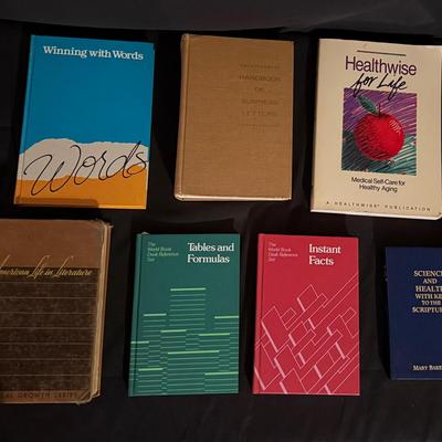 Lot 408: Lot of 7 Vintage & Reference Books – Literature, Health, Religion, Business & More