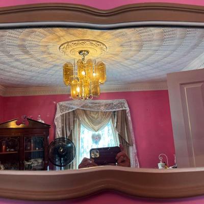 Lot 102:  Wooden Framed Mirror