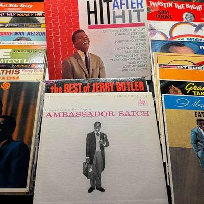 Lot 110:  Albums By Johnny Mathis, Ray Charles, James Brown, And More!!
