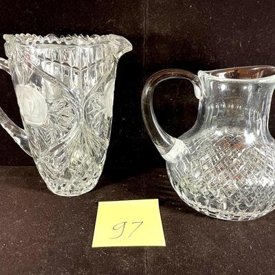 Two Glass Pitchers
