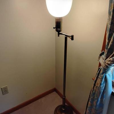 Vintage Floor Lamp With Reflector Shade 