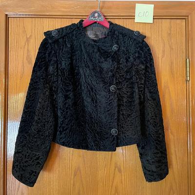 Vintage Curly Lamb Genuine Fur Jacket