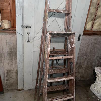 Two Wooden Ladders