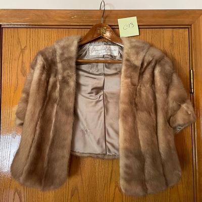 Tan Fur Shawl