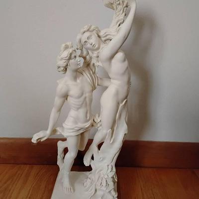 Resin Sculpture Of Classical Man And Woman 