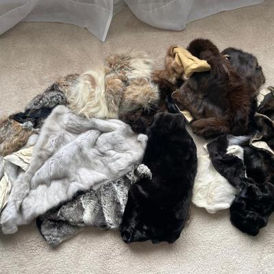 Lot Of Various Genuine Fur Scraps