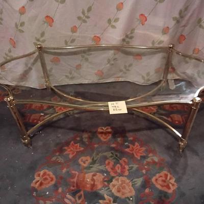 Brass And Glass Coffee Table 