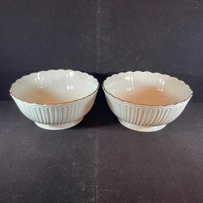 Pair Of Lenox House Warming Bowls