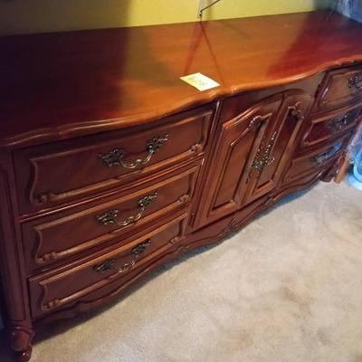 Vintage French Provincial Long Dresser 