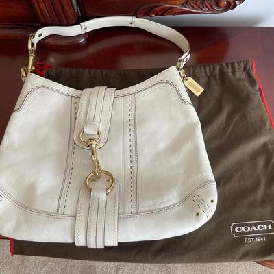 COACH White Purse