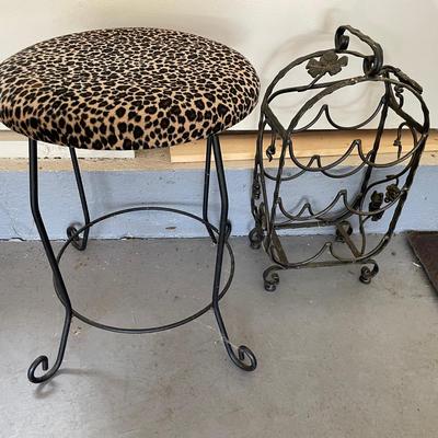 Vanity Stool And Wine Rack