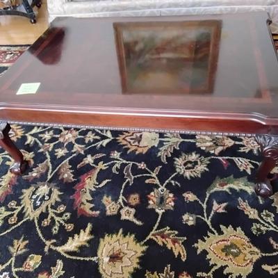 Wood Veneer Coffee Table 