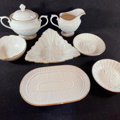 Lot Of 7 Lenox Ivory China