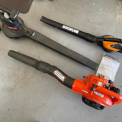 Three Leaf Blowers