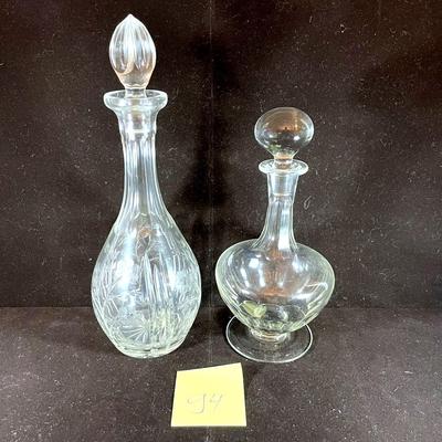 Two Glass Decanters