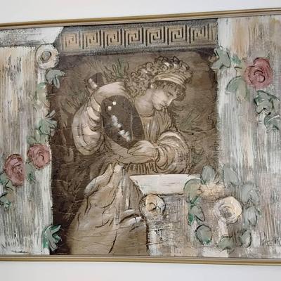 Large Piece Of Stylized Greek Artwork 
