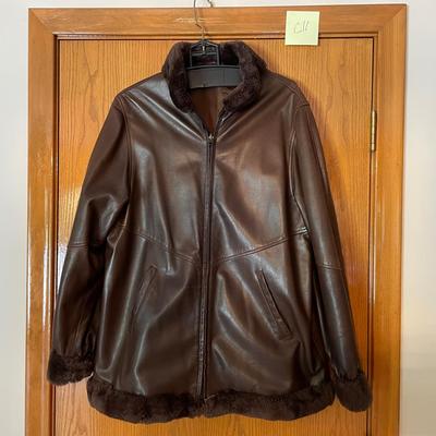 Leather Jacket With Fur Trim