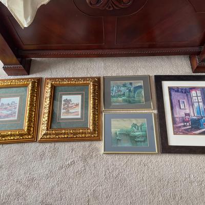 Lot Of 5 Framed Prints
