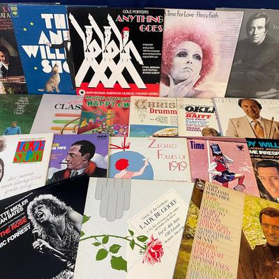 Classic, Film, Broadway Vintage Vinyl LP Record Albums 19pcs