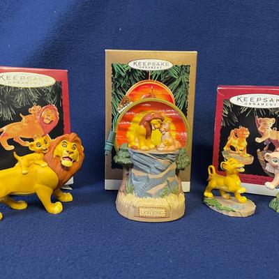 Hallmark Keepsake Ornament Disney Lion King 3pcs