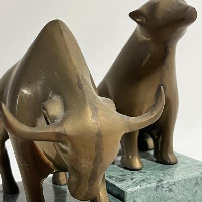 Wallstreet Bull & Bear Book Ends, MCM 