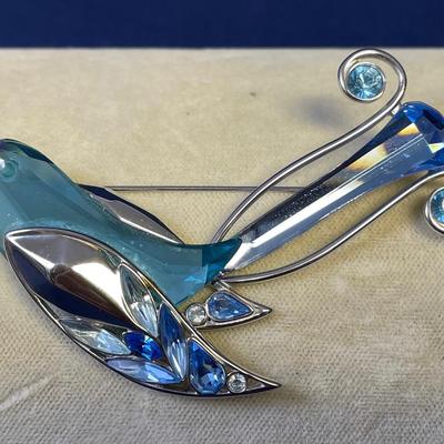 Swarovski Crystal Paradise Bird Brooch 