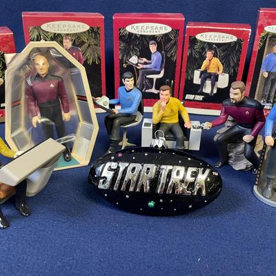Star Trek Characters Hallmark Keepsake Ornaments 7pcs