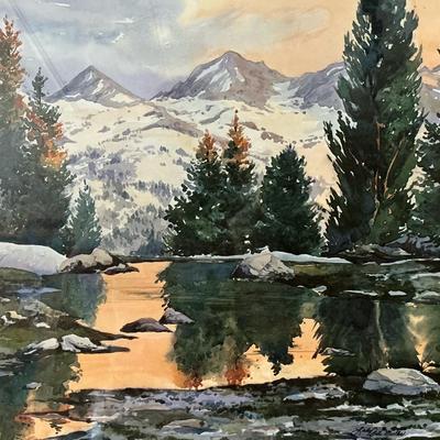 “Evening Farm - Rock Creek” By Lady Jill Miller, Lithograph On Paper, Ed 401/500