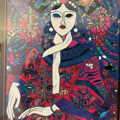 “Empress” By Jiang Tiefeng, Lithgraph On Paper