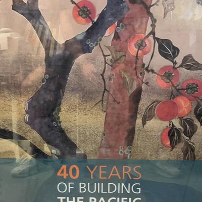 40 Years Of Building Pacific Asia Museum Collection Lithograph, Framed