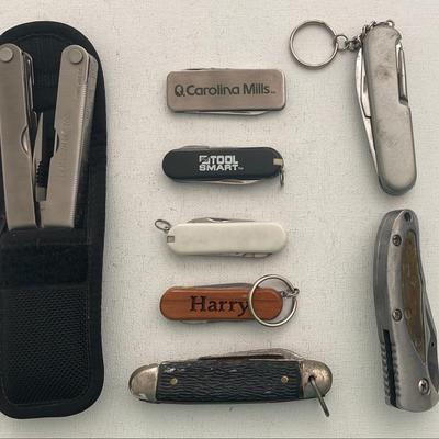 Knife Collection (7) + Multi Tool (1)