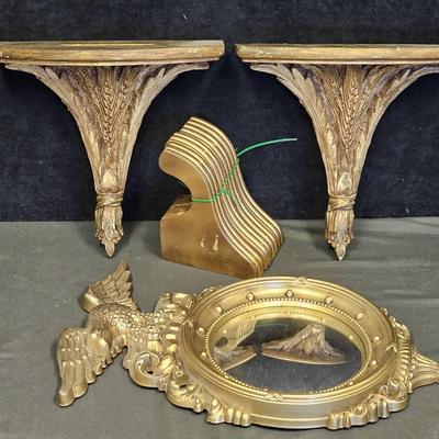 Gold Tone Wall Decor (4)